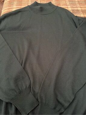 Canali Men's Forest Green Turtleneck Sweater
